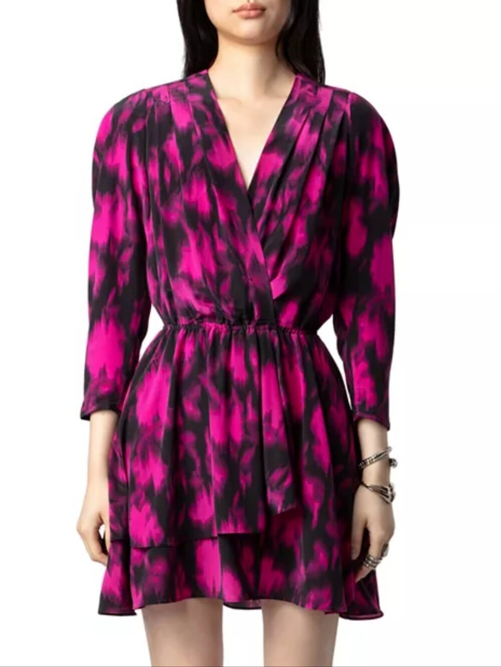 Zadig & Voltaire Roger Mini Long Sleeve Dress Size L
